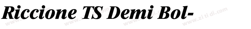 Riccione TS Demi Bol字体转换